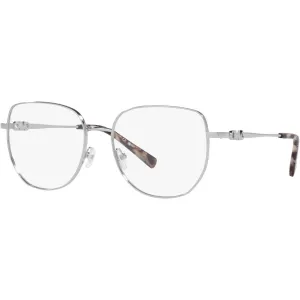 Michael Kors Women's Eyeglasses - Silver Metal Square Frame Demo Lens | 3062 1153