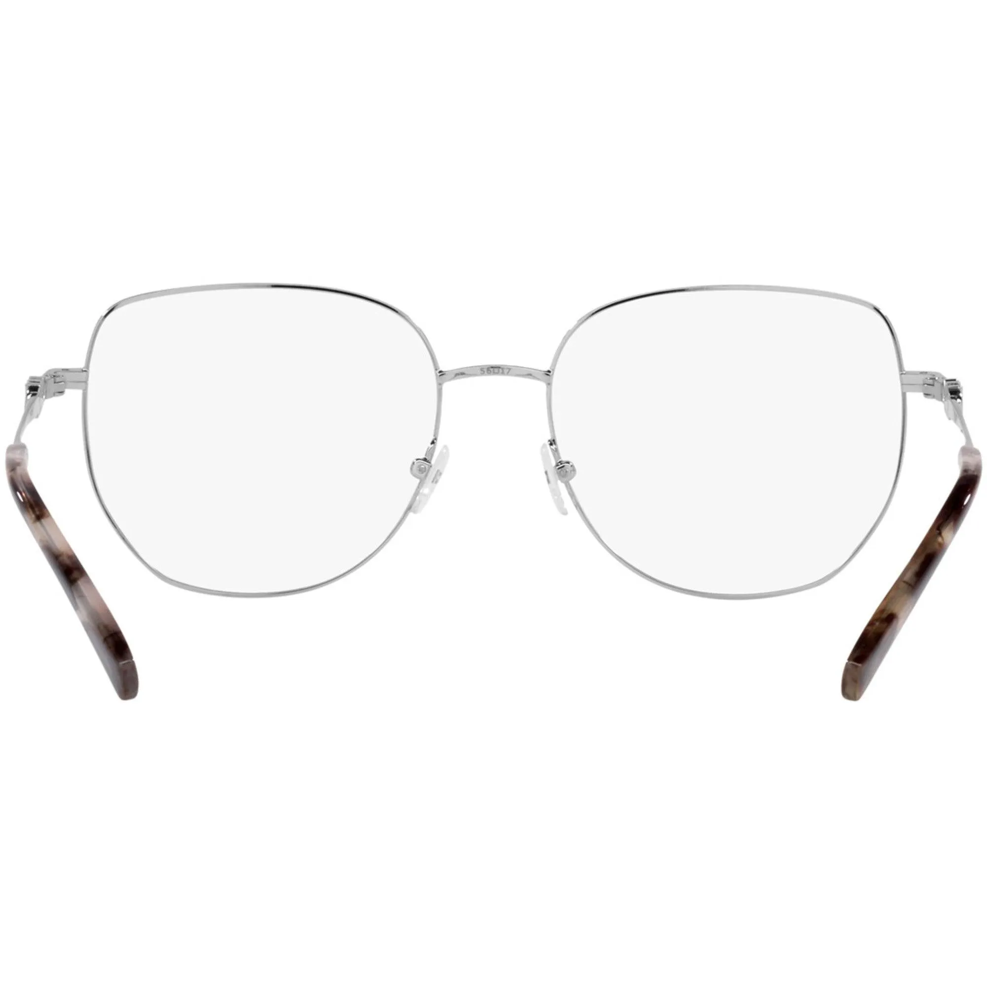 Michael Kors Women's Eyeglasses - Silver Metal Square Frame Demo Lens | 3062 1153