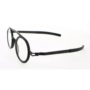 Mykita Unisex Eyeglasses - Black Full Rim Round Frame | NO1-DD03-BLACK/BLACK 909