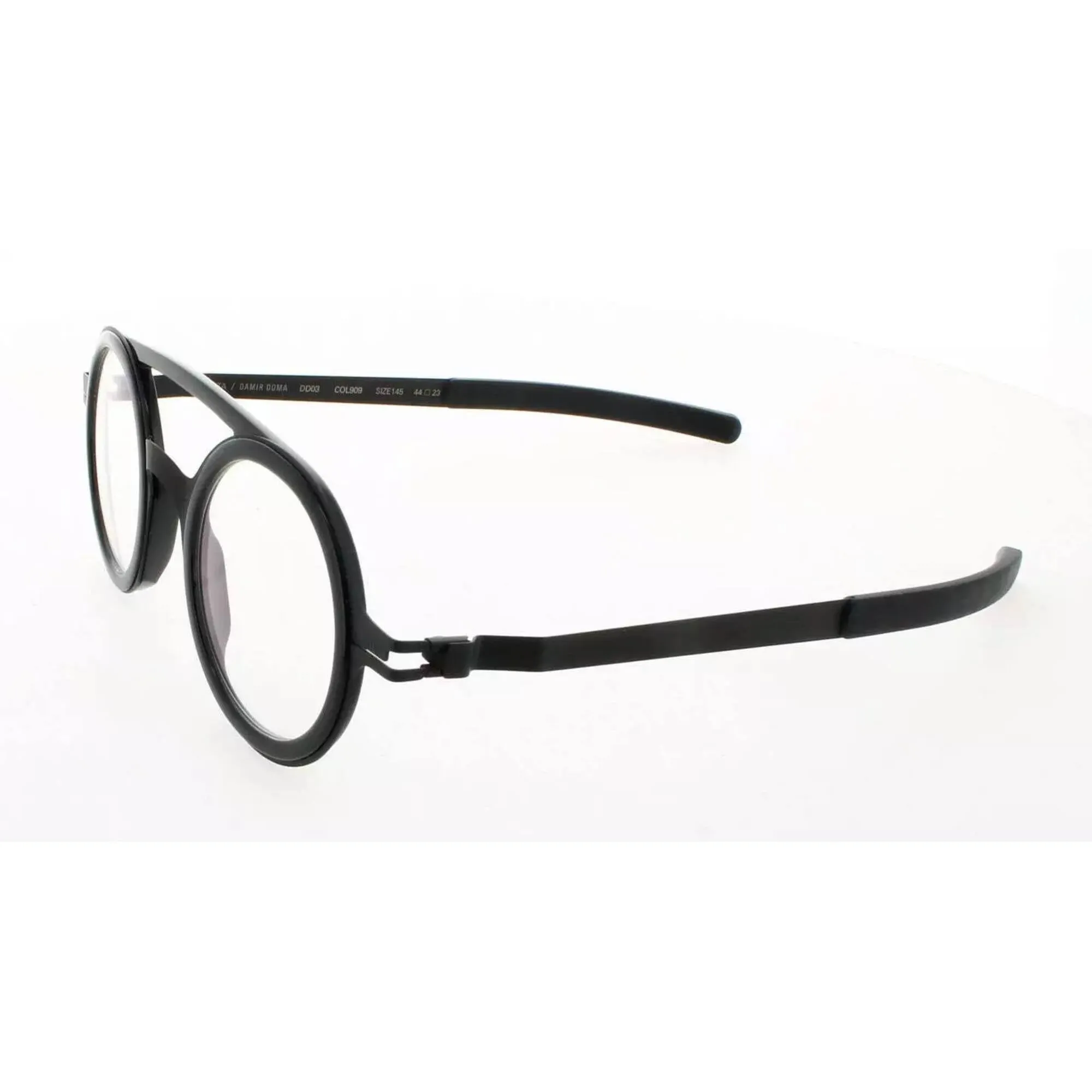 Mykita Unisex Eyeglasses - Black Full Rim Round Frame | NO1-DD03-BLACK/BLACK 909