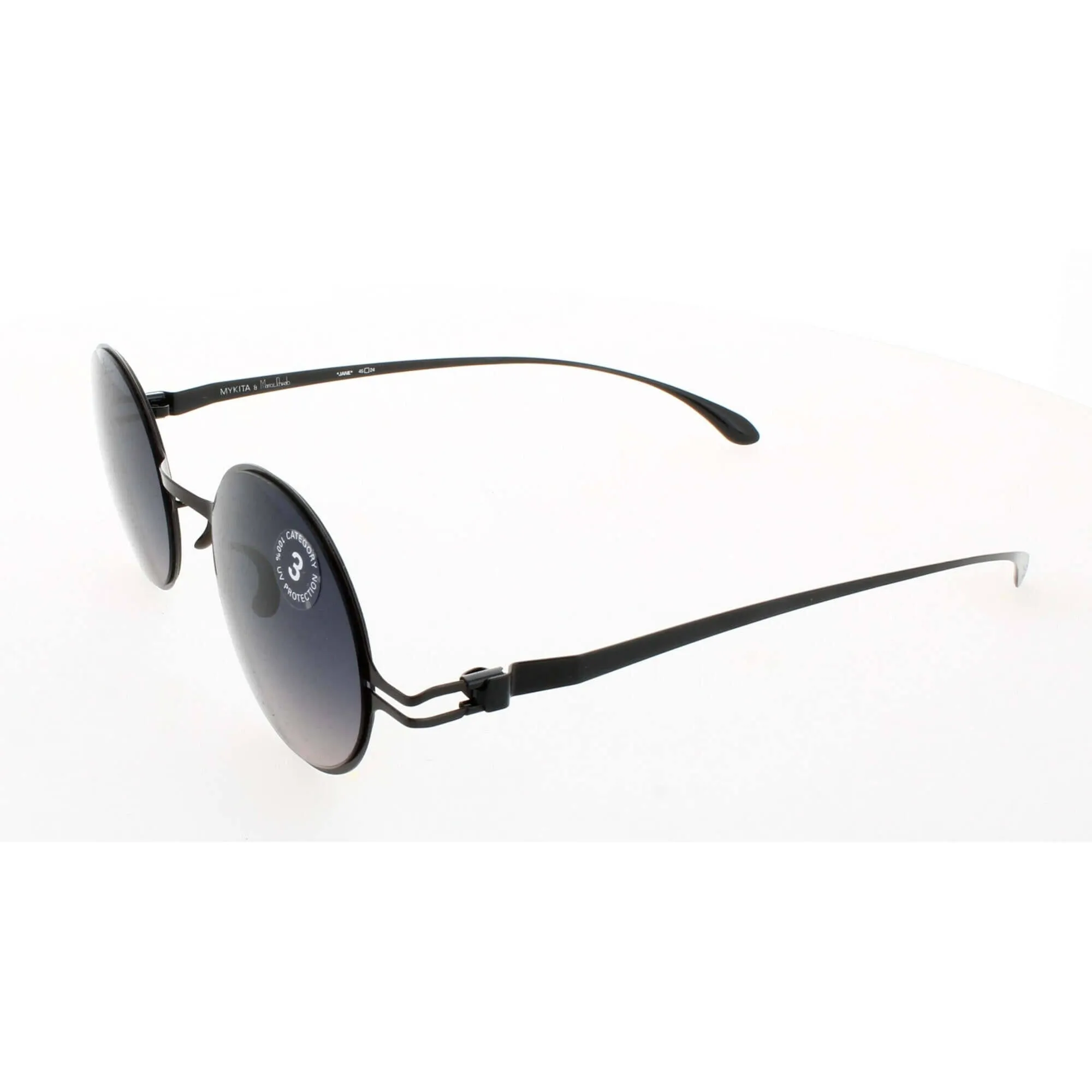 Mykita Unisex Sunglasses - Cocoa Round Frame Dark Brown Lens | COLLAB-JANE-COCOA F51