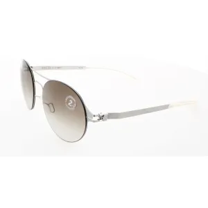 Mykita Unisex Sunglasses - Silver Line Round Frame | NO1 SUN-SIDNEY-SILVER LINE 007
