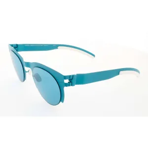 Mykita Unisex Sunglasses - Turquoise Half Rim Metal Frame | COLLAB-ANAI-TURQUOISE
