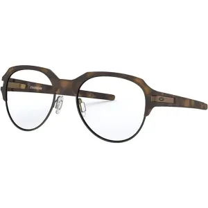 Oakley Men's Eyeglasses - Woodgrain Plastic Round Frame Demo Lens | OAKLEY 0OX8148 4
