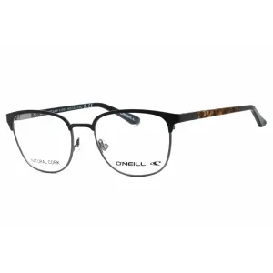 ONeill Unisex Eyeglasses - Matte Black Metal Square Full Rim Frame | ONO-FLOTSAM 004