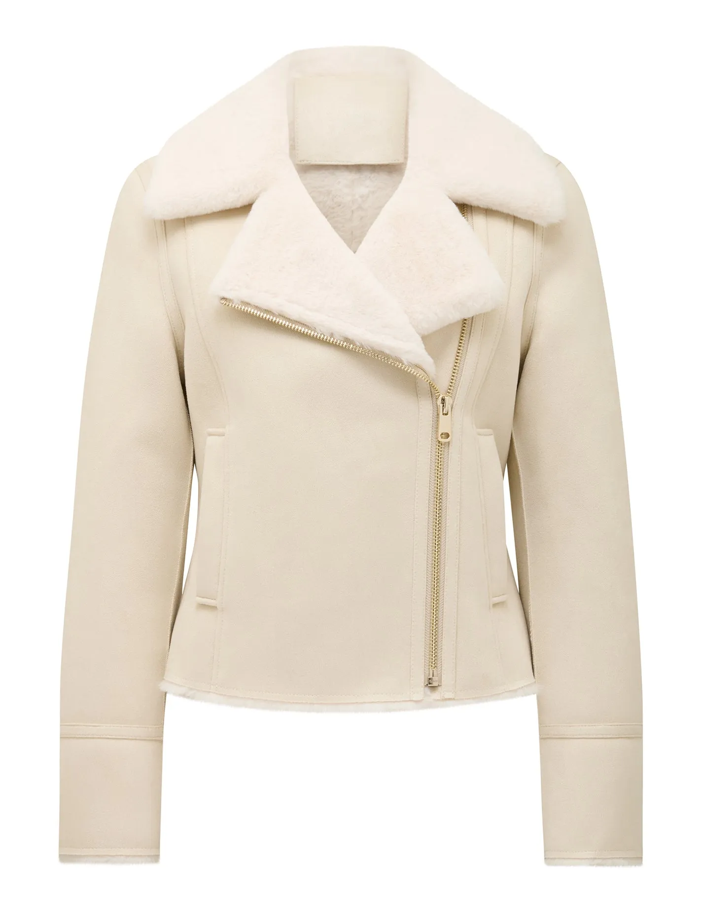 Penny Faux Fur Aviator Jacket