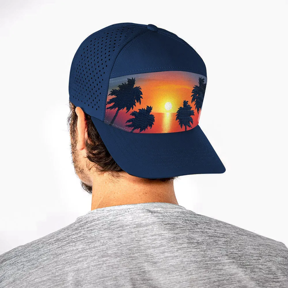 Performance Snapback | Sunset Citrus | Dark Blue