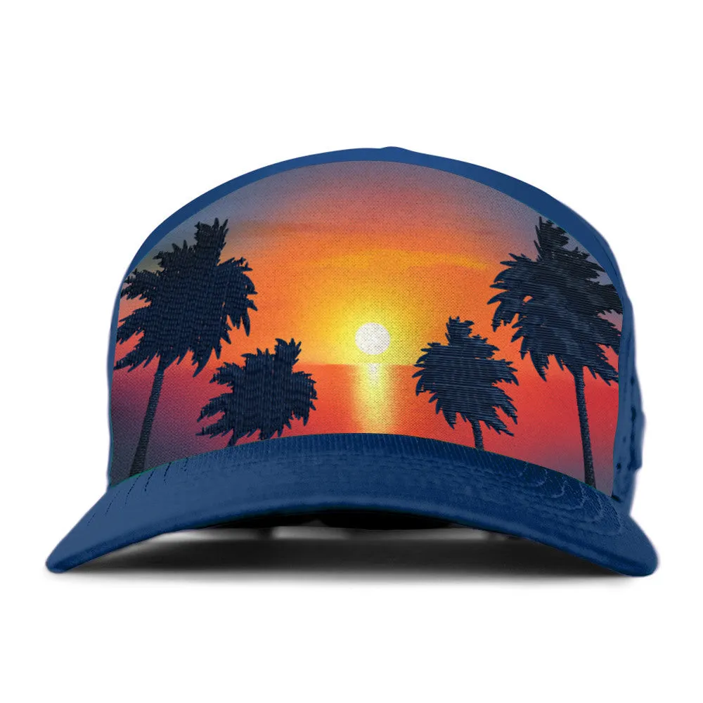 Performance Snapback | Sunset Citrus | Dark Blue