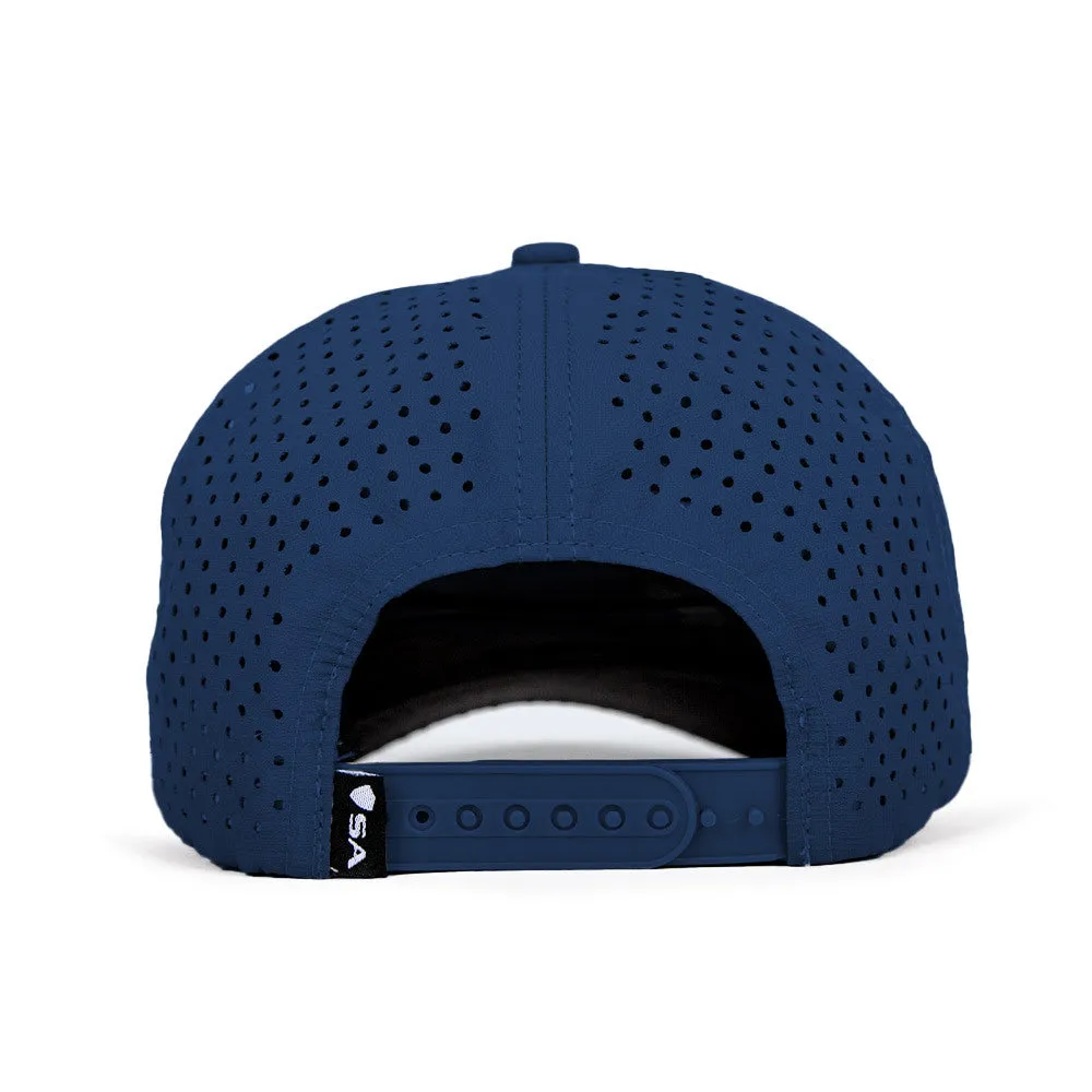 Performance Snapback | Sunset Citrus | Dark Blue