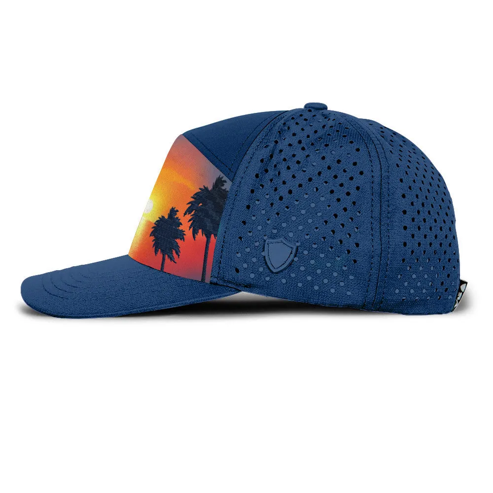 Performance Snapback | Sunset Citrus | Dark Blue