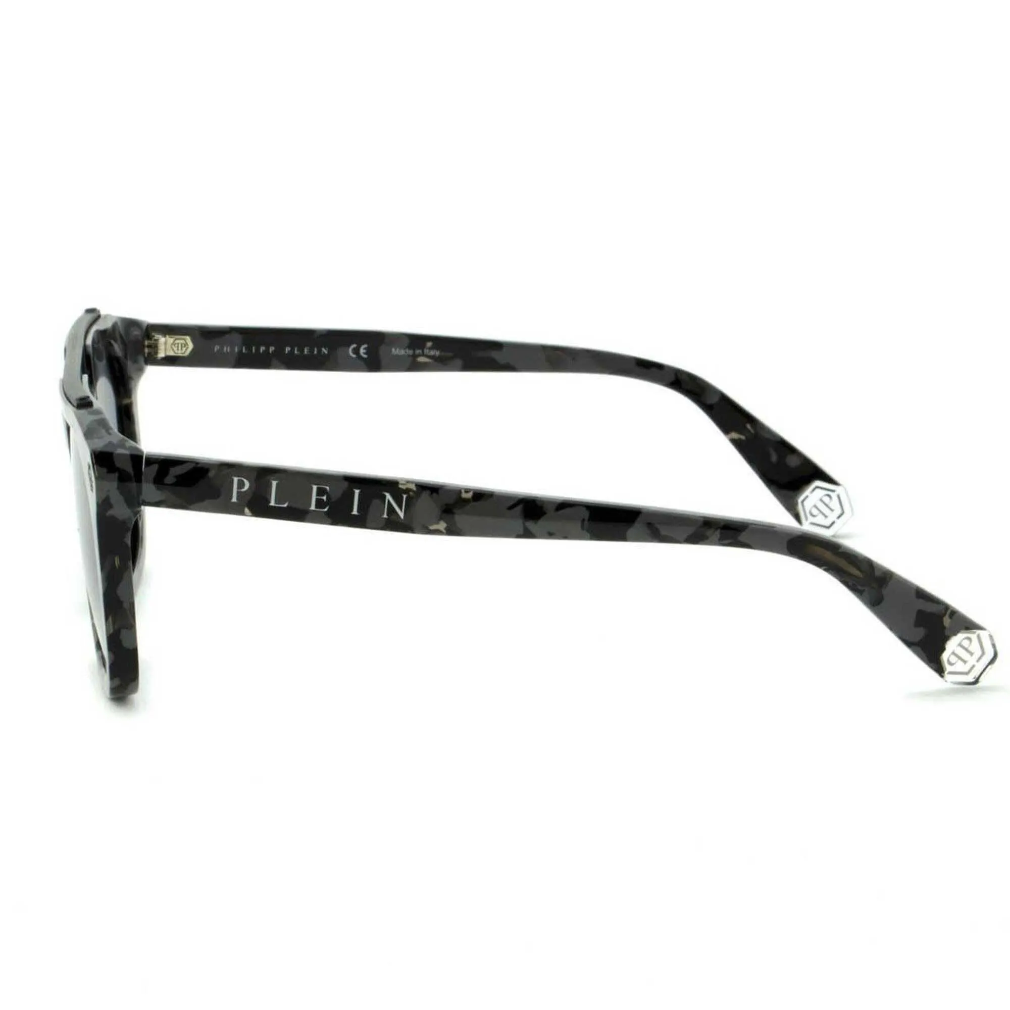 Philipp Plein Men's Sunglasses - Grey Camo Acetate Frame Gradient Lens | SPP001M 0721