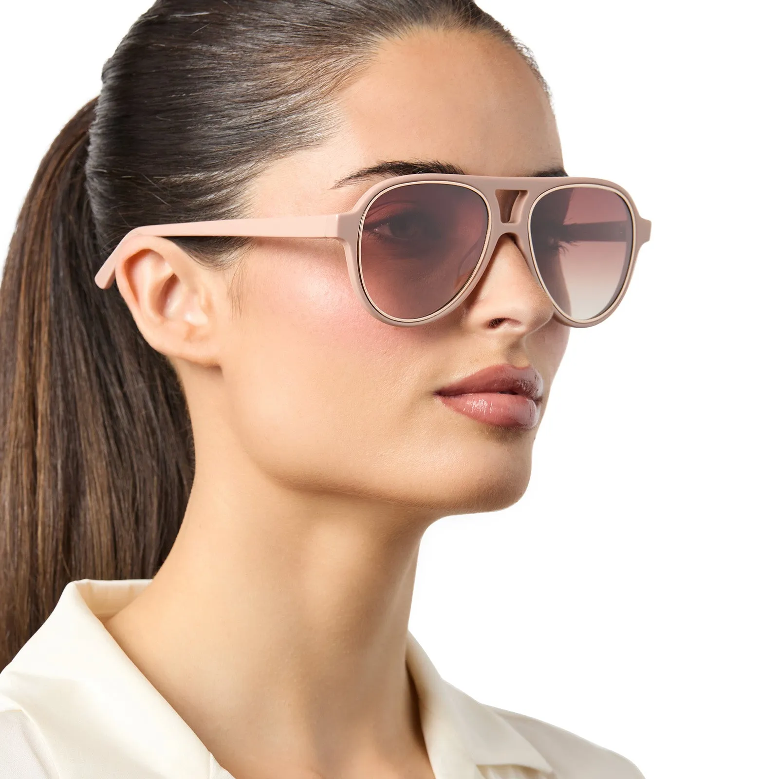 PIA - NUDE   BROWN GRADIENT   POLARIZED SUNGLASSES