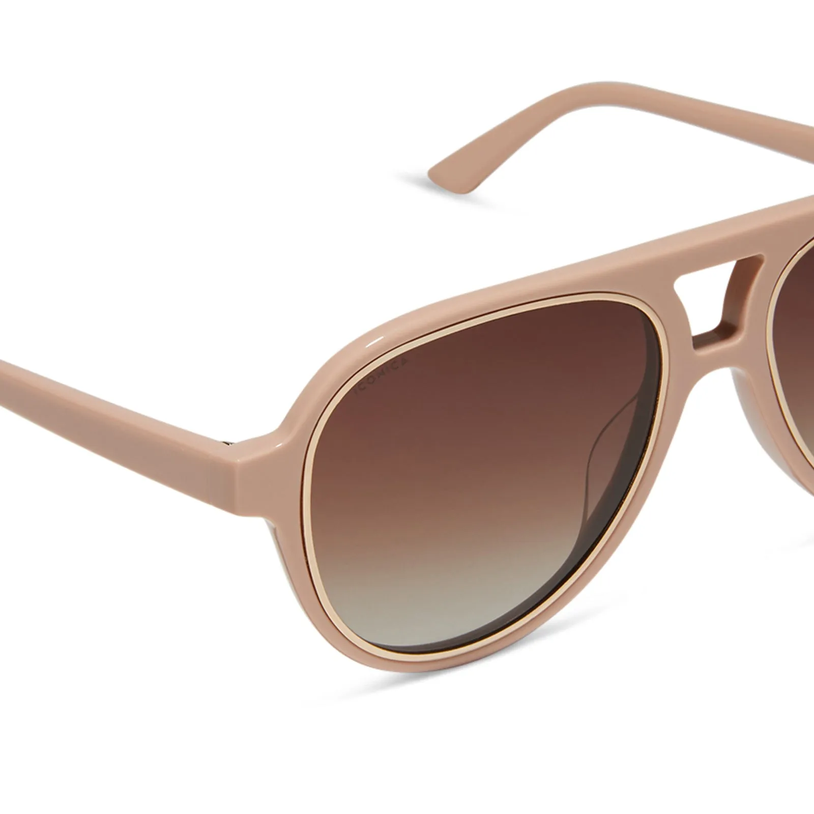 PIA - NUDE   BROWN GRADIENT   POLARIZED SUNGLASSES