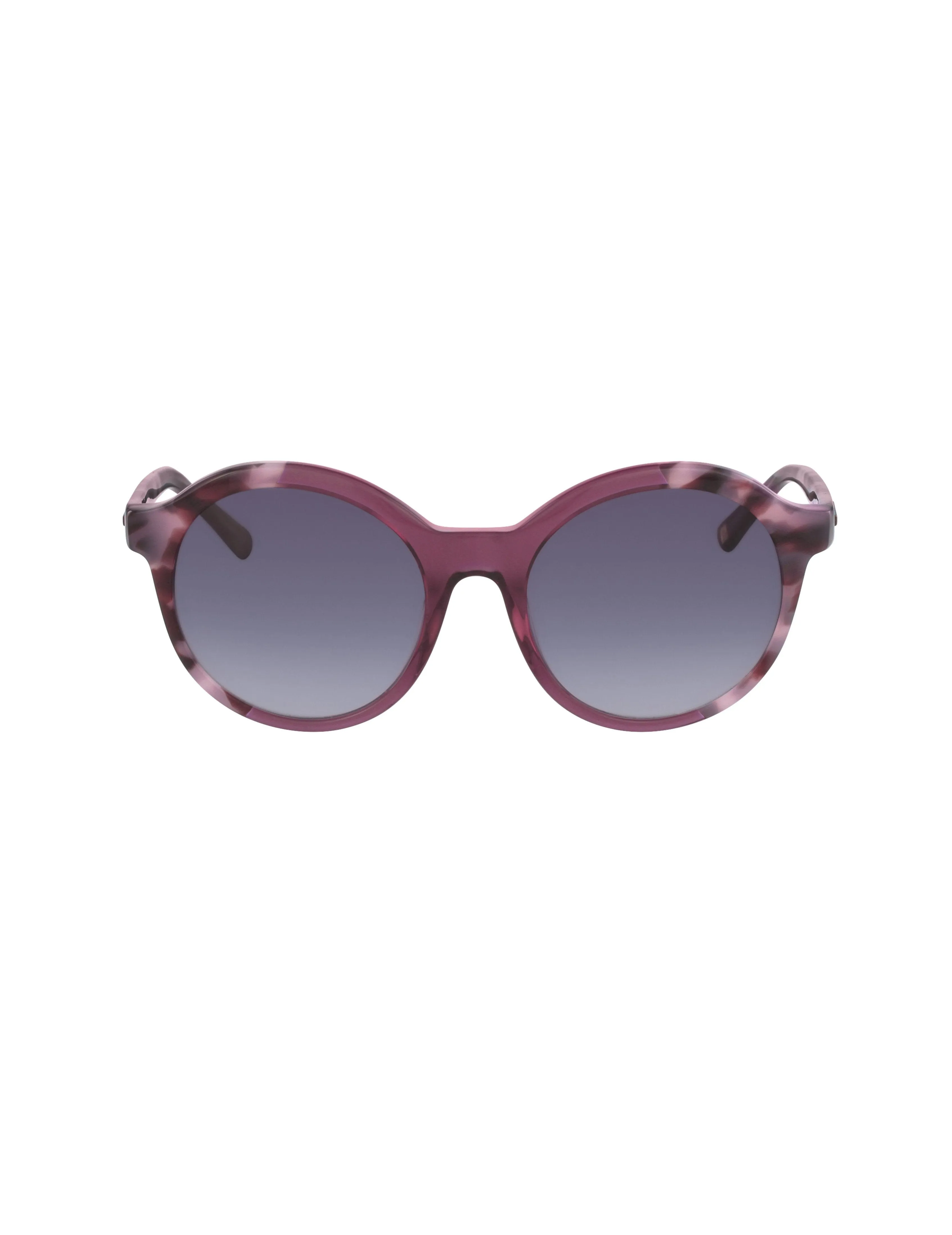 Plum Round Frame Sunglasses