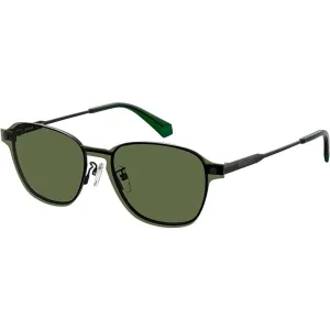 Polaroid Unisex Sunglasses - Black Green Metal Frame | POLAROID PLD 6119/G/CS 07ZJ/UC