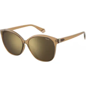 Polaroid Women's Sunglasses - Champagne Cat Eye Frame | POLAROID PLD 4100/F/S 0HAM/LM