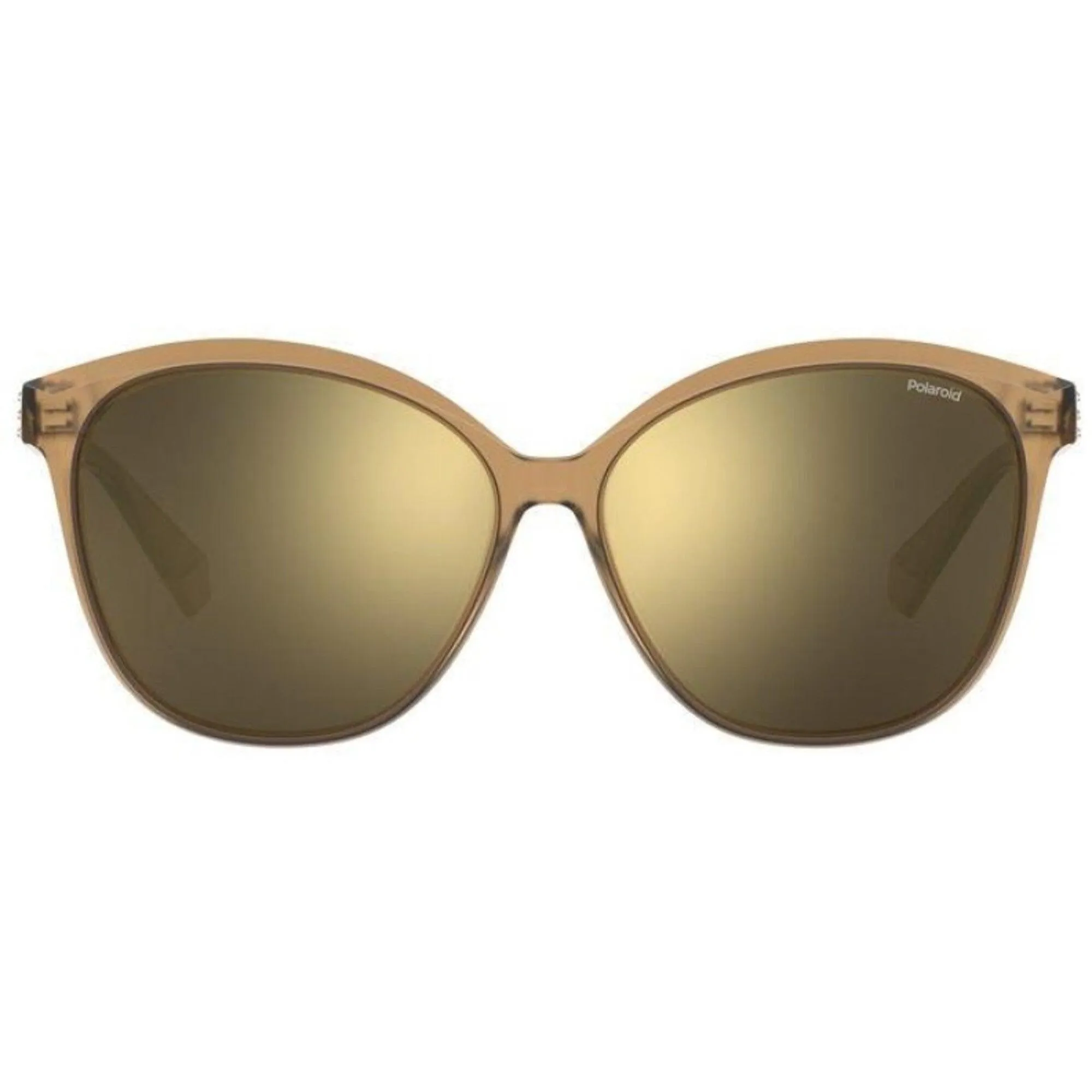 Polaroid Women's Sunglasses - Champagne Cat Eye Frame | POLAROID PLD 4100/F/S 0HAM/LM