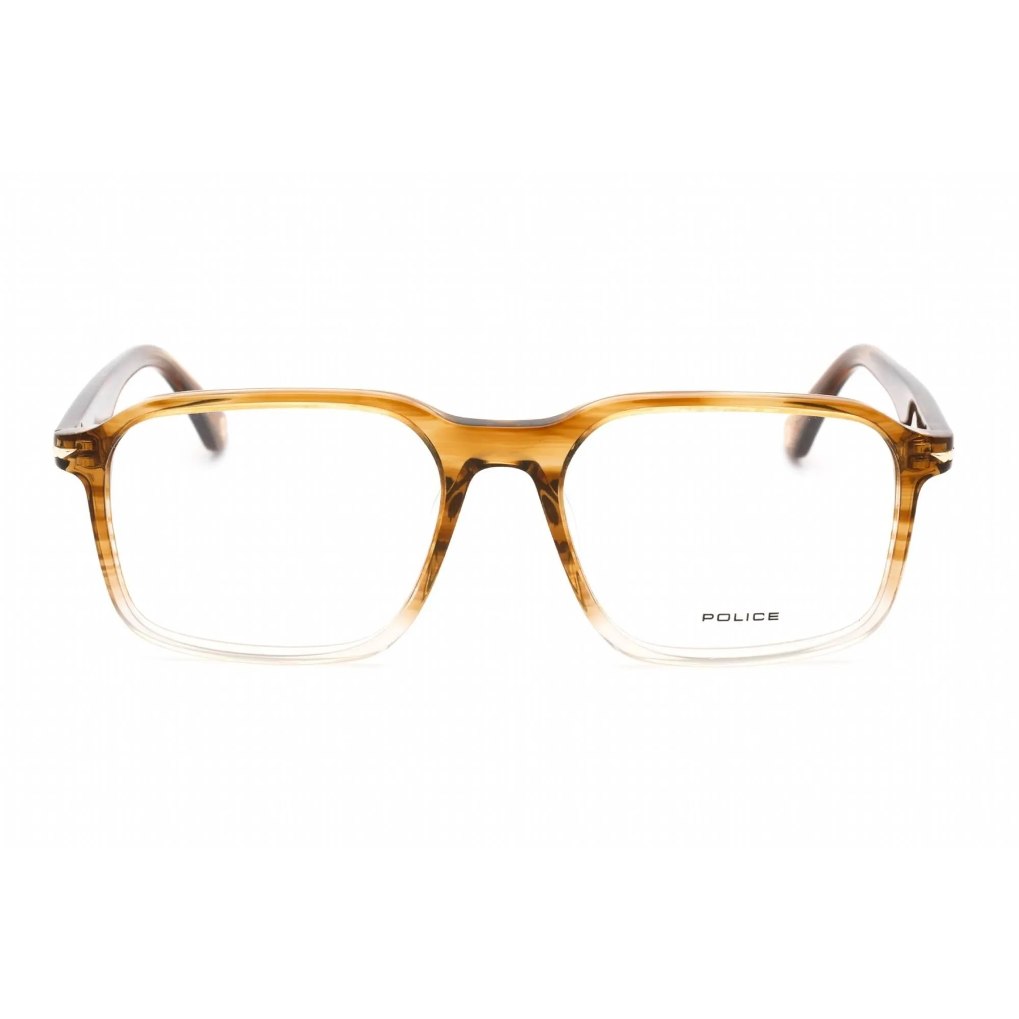 Police Men's Eyeglasses - Brown Gradient Grey Acetate Full Rim Frame | VPLG74M 0918