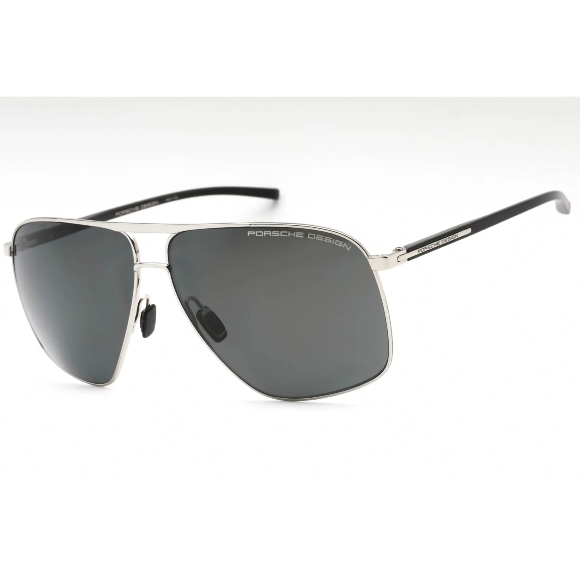 Porsche Men's Sunglasses - Palladium/Black Metal Navigator Full Rim Frame | P8933 D