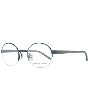 Porsche Unisex Eyeglasses - Blue Half Rim Round Frame Demo Lens | PORSCHE P8350 C