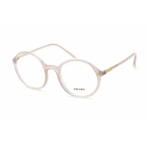 Prada Unisex Eyeglasses - Transparent Grey Plastic Round Shape Frame | 0PR 09WV TWH1O1