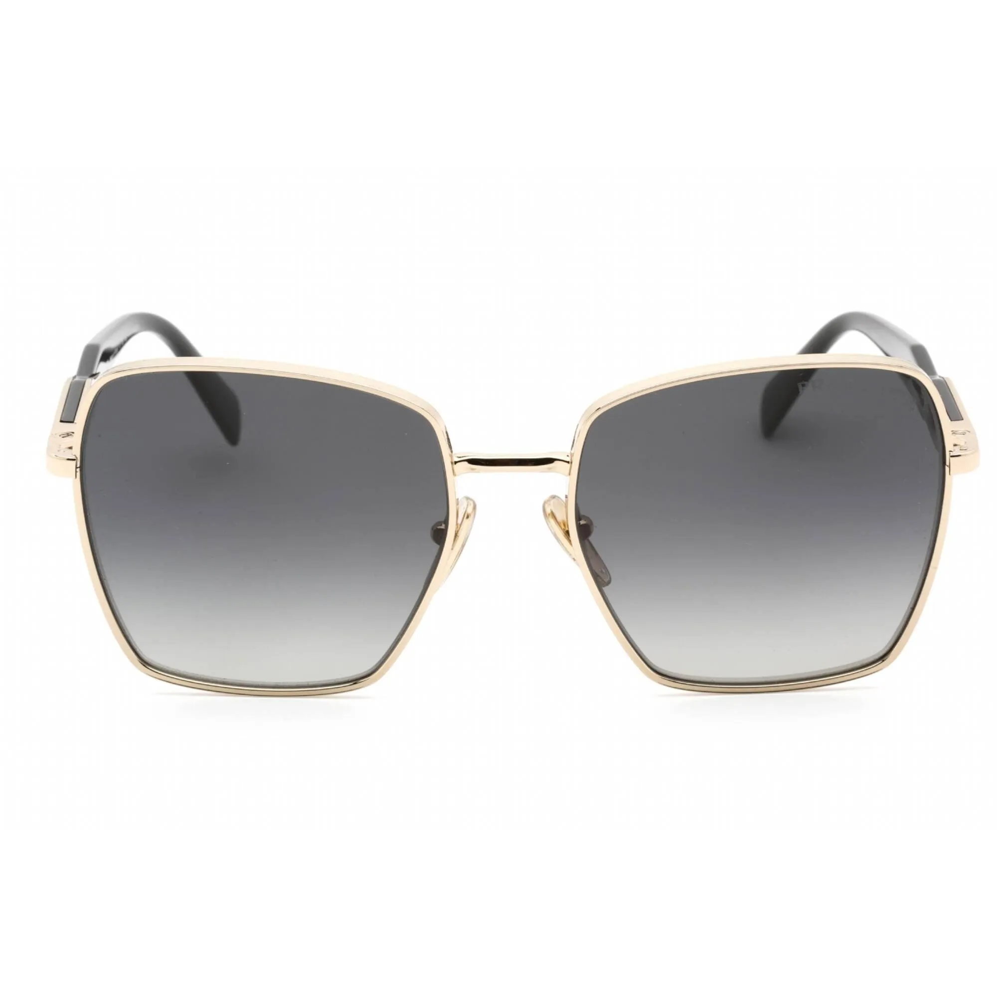 Prada Women's Sunglasses - Full Rim Pale Gold Metal Square Frame | 0PR 64ZS ZVN5W1