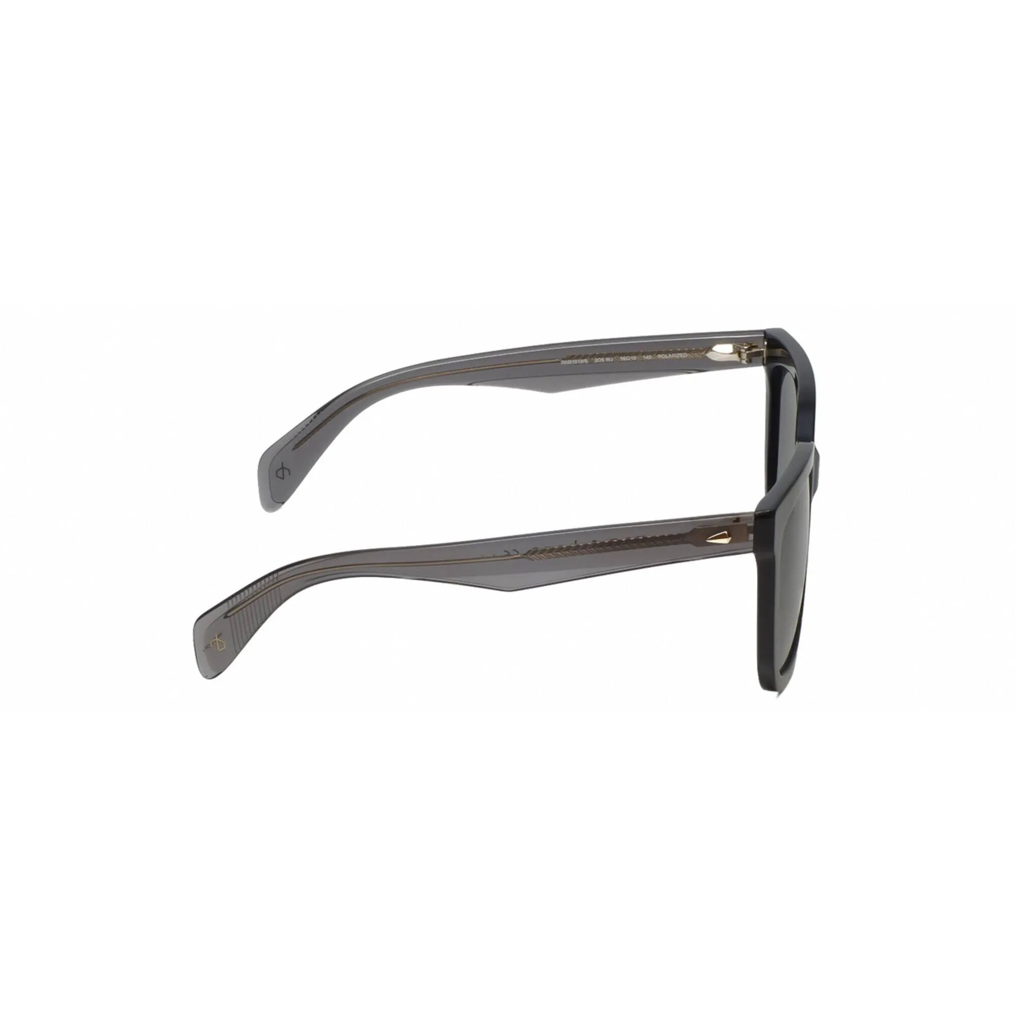 Rag and Bone Women's Sunglasses - Black Frame Polarized Grey Lens | RNB1018/S 02O5/WJ