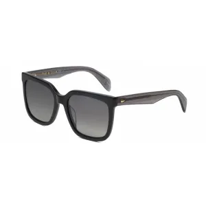 Rag and Bone Women's Sunglasses - Black Frame Polarized Grey Lens | RNB1018/S 02O5/WJ