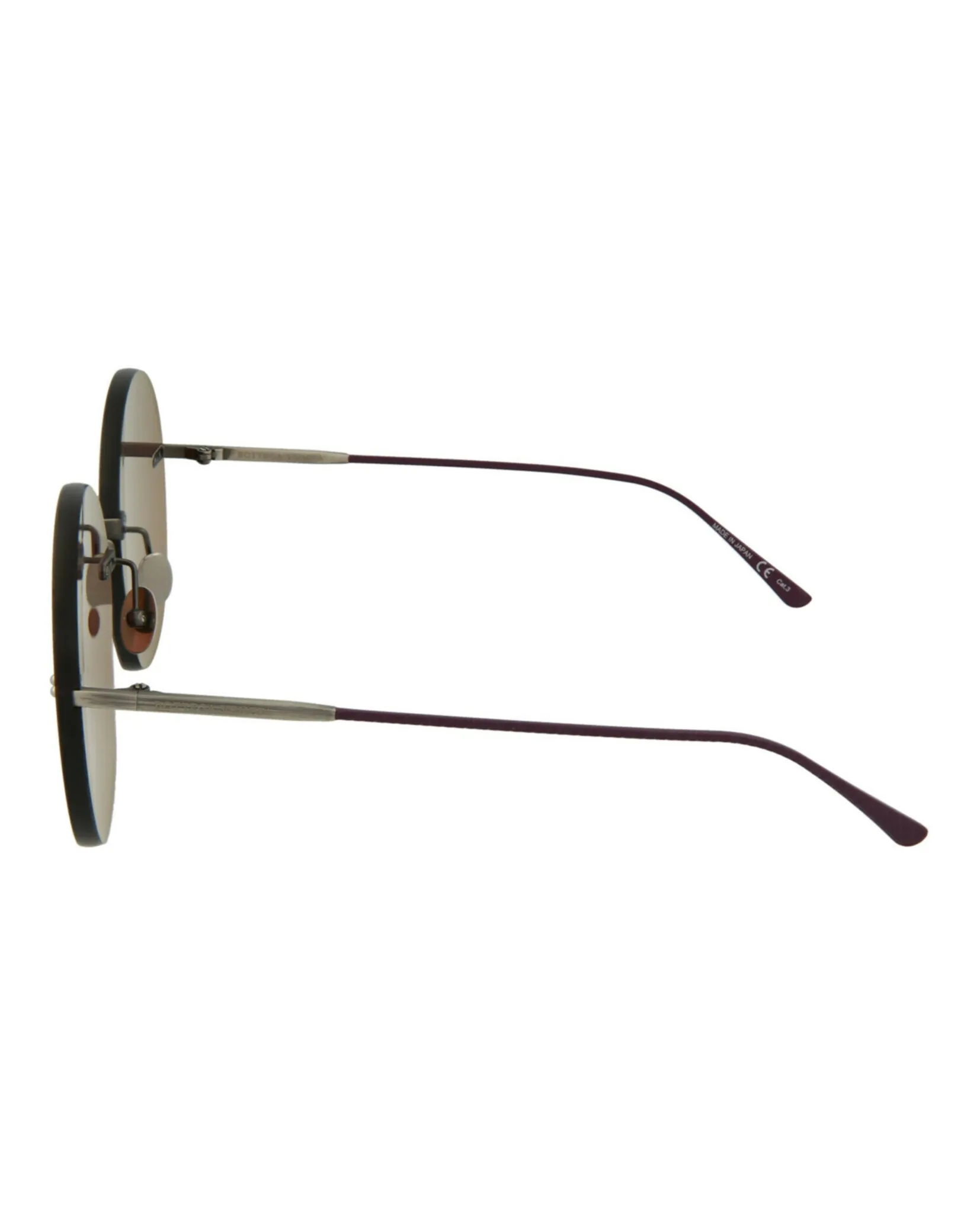 Round-Frame Metal Sunglasses