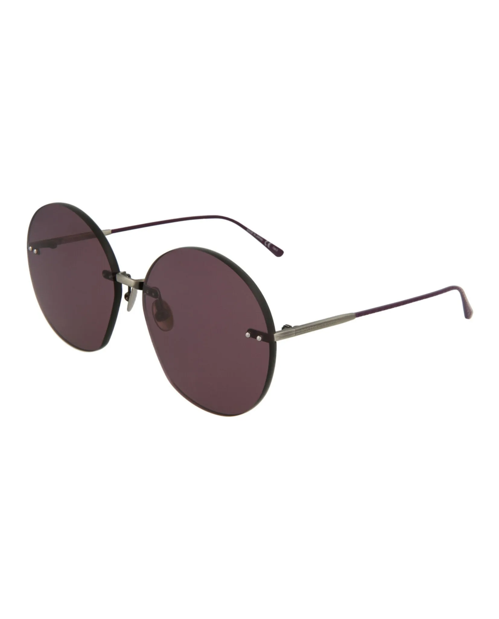 Round-Frame Metal Sunglasses