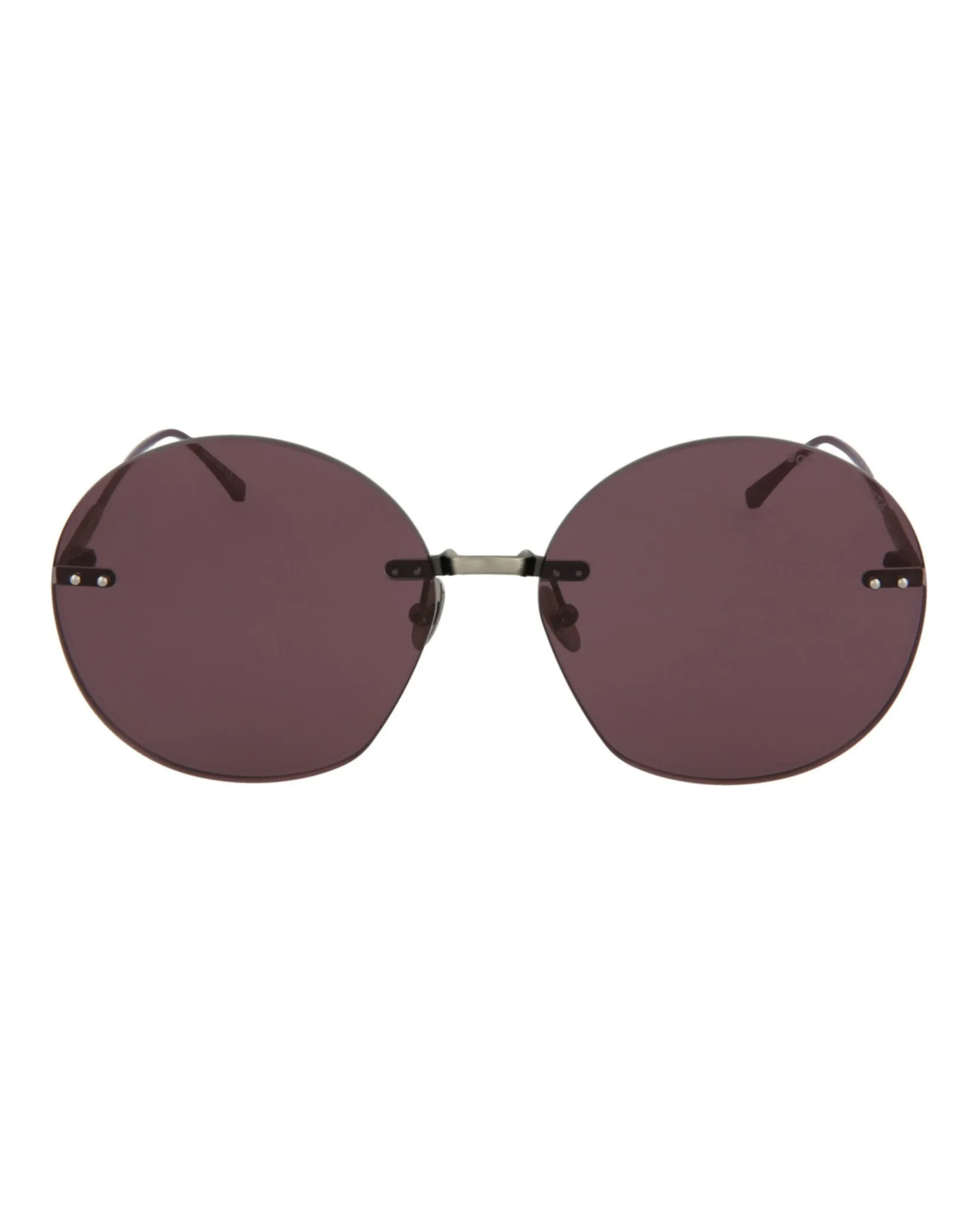 Round-Frame Metal Sunglasses