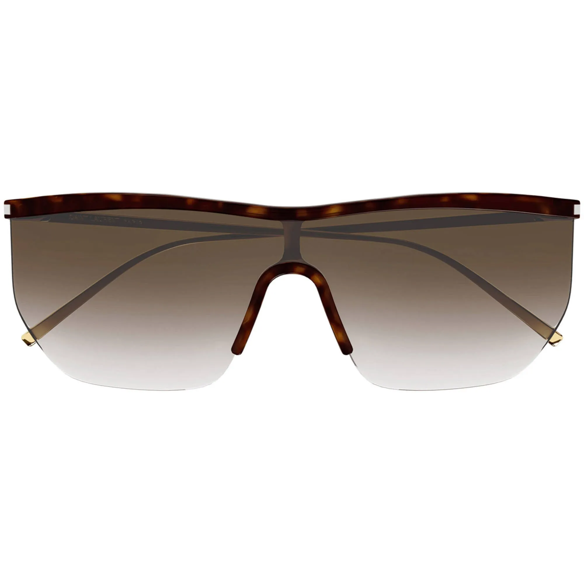 Saint Laurent Women's Sunglasses - Havana Shield Frame Brown Lens | SL519MASK 003