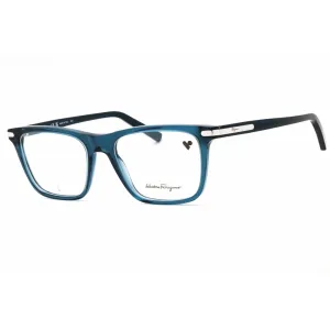 Salvatore Ferragamo Men's Eyeglasses - Crystal Navy Blue Full Rim Frame | SF2959 414