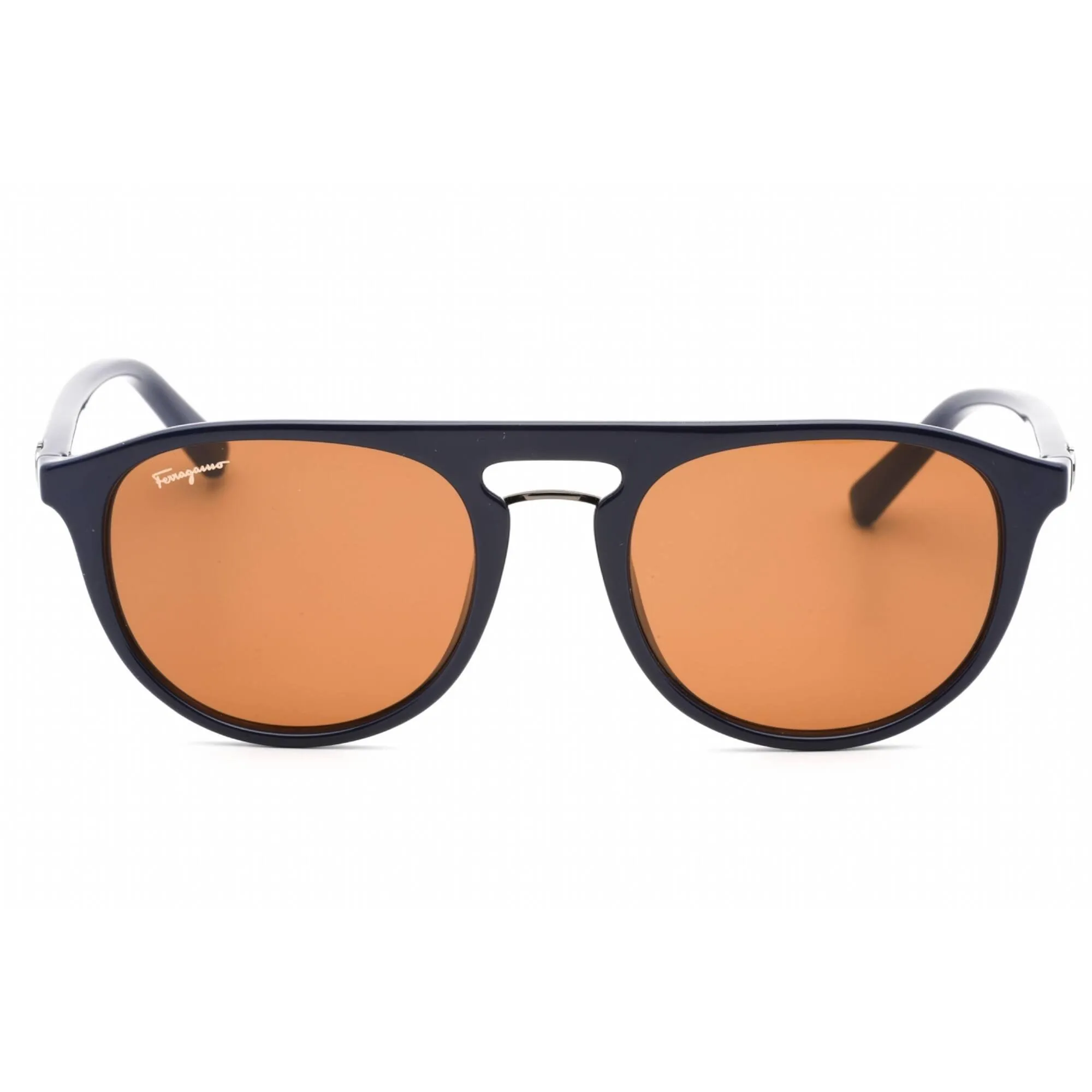 Salvatore Ferragamo Men's Sunglasses - Blue Plastic Frame Brown Lens | SF1090S 414