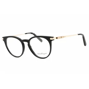 Salvatore Ferragamo Women's Eyeglasses - Full Rim Black Plastic Round | SF2927 001