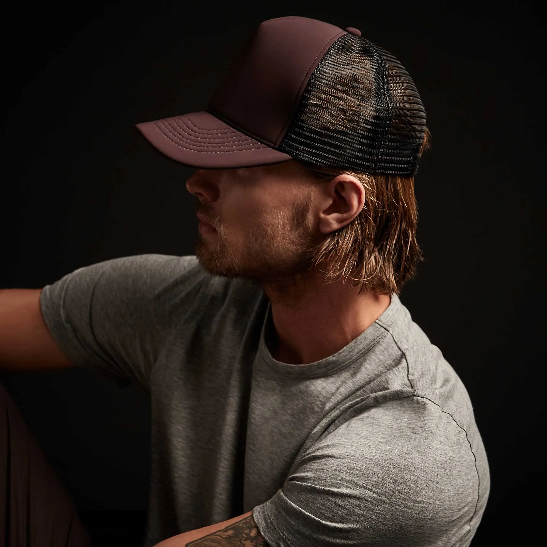 Scuba Trucker Hat - Bordeaux