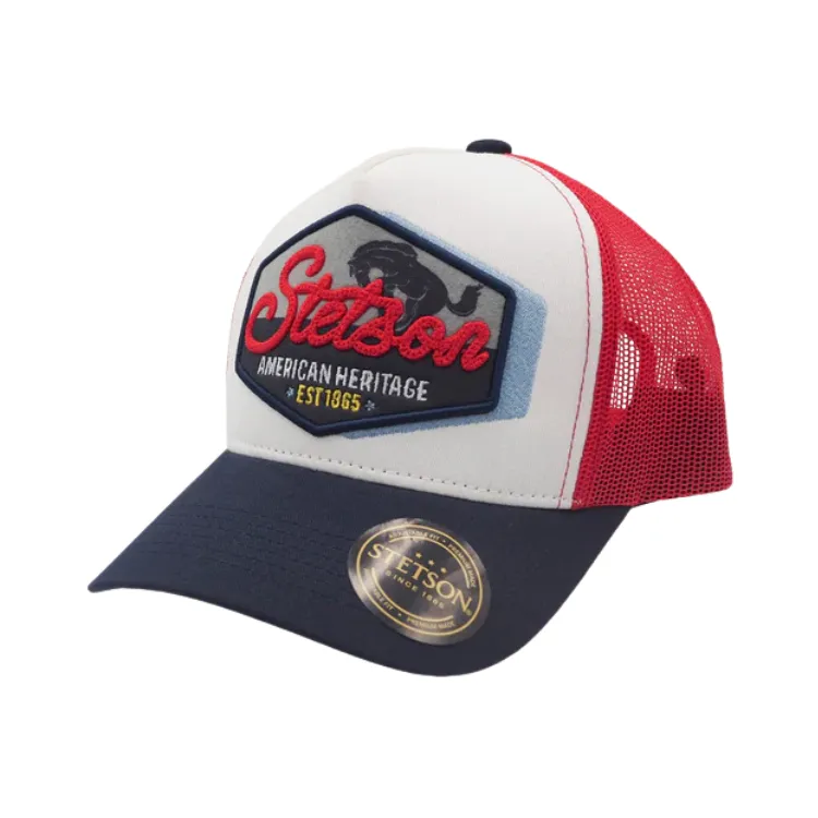 Stetson Bronco Trucker Cap - Red