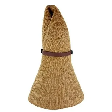 Summer Lovin' Rollable Raffia Sun Hat-Brown