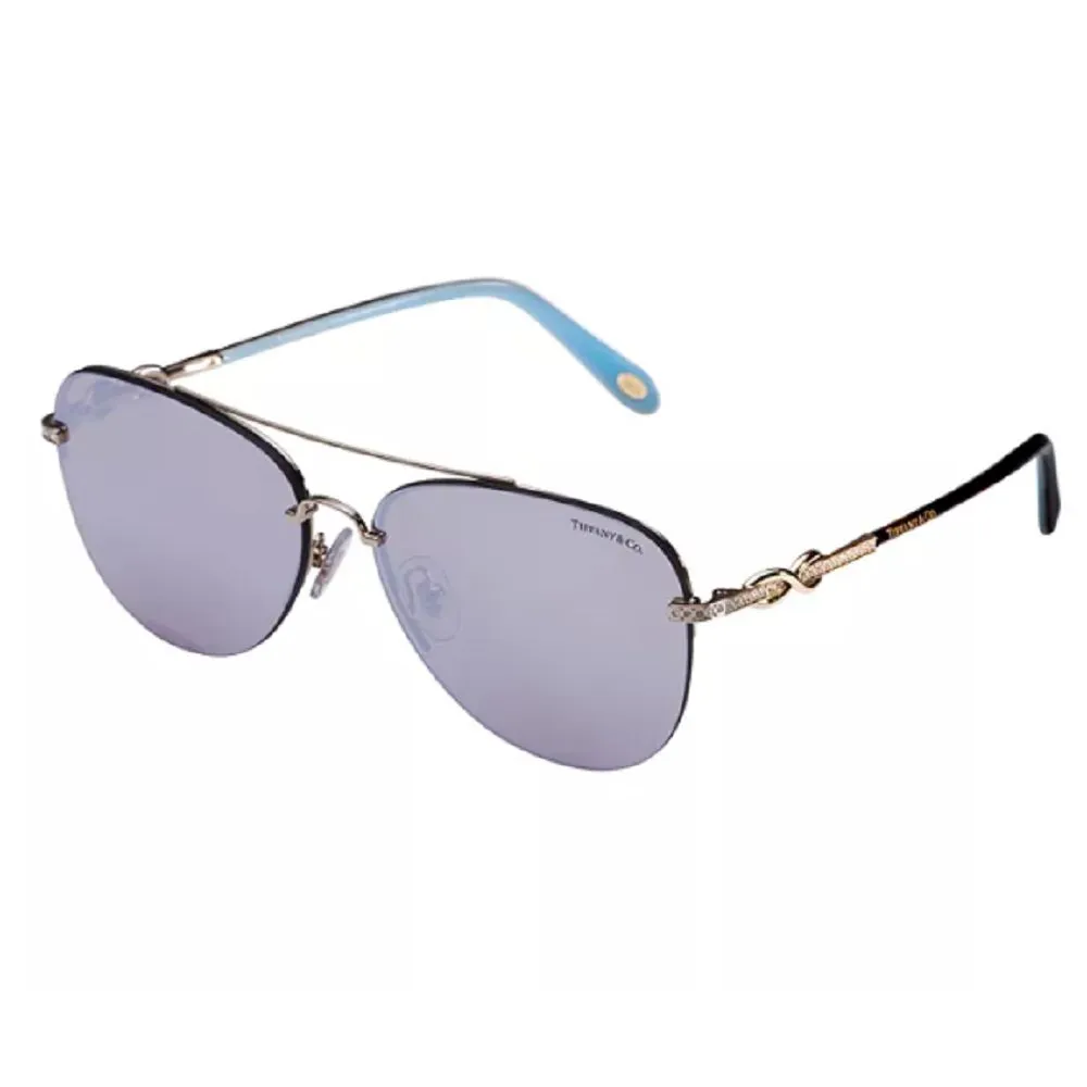 Tiffany TF3054B602164 Women Infinity Aviator Sunglasses Gold/Tortoise & Tiffany Blue