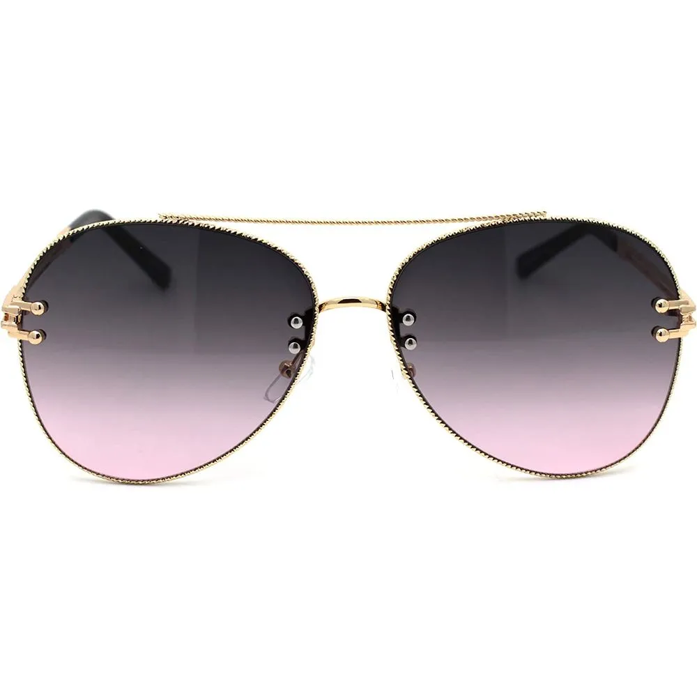 Tiffany TF3054B61023C Women Aviator Sunglasses, Grey Gradient (Gold/Opal Blue)