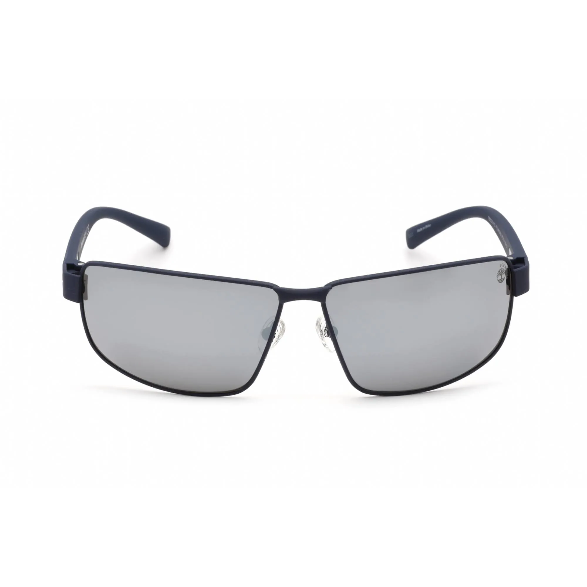 Timberland Men's Sunglasses - Navy/Grey Rectangular Metal Full Rim Frame | TB9238 91D