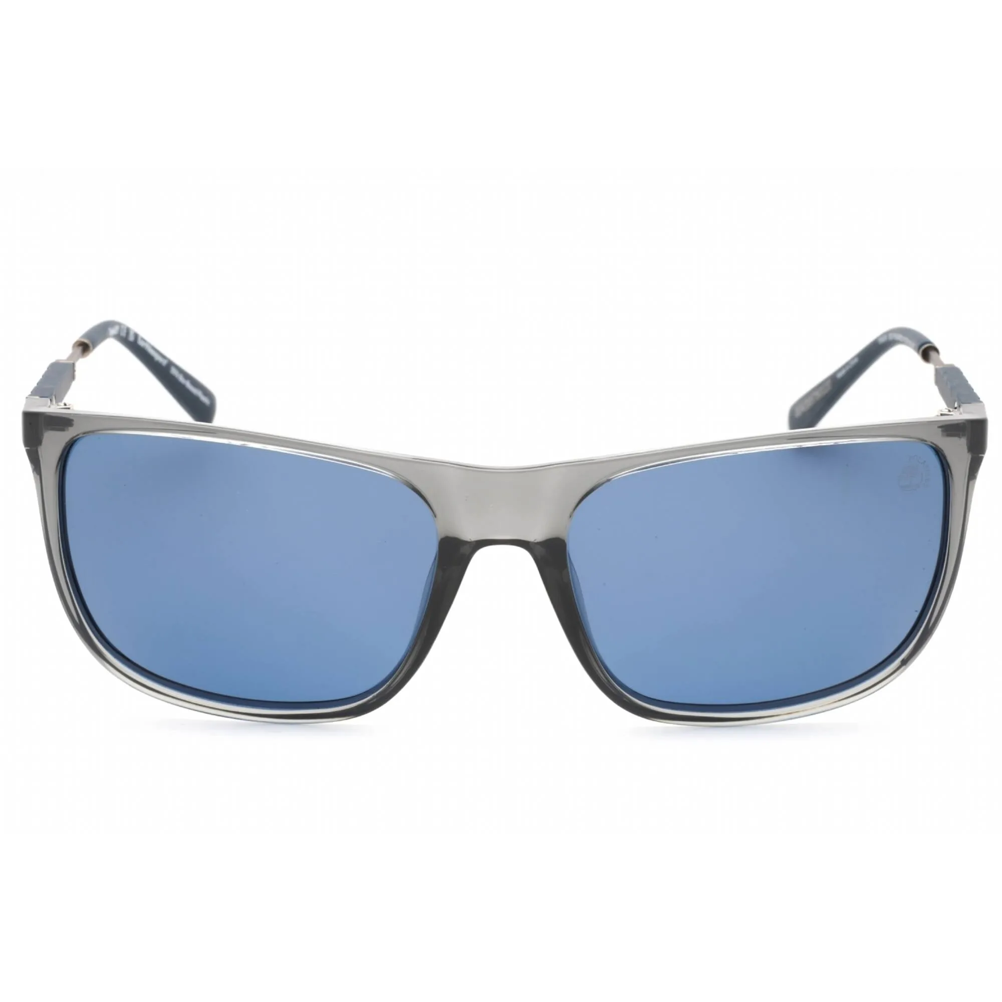 Timberland Men's Sunglasses - Shiny Crystal Gray/Blue Rubber Full Rim | TB9281 20D