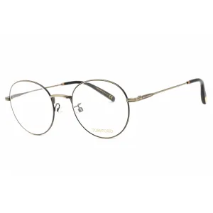Tom Ford Men's Eyeglasses - Shiny Deep Gold Metal Round Full Rim Frame | FT5791-K 030