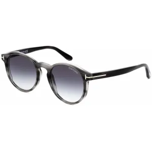 Tom Ford Unisex Sunglasses - Grey Acetate Full Rim Round Shape Frame | FT0591 20B