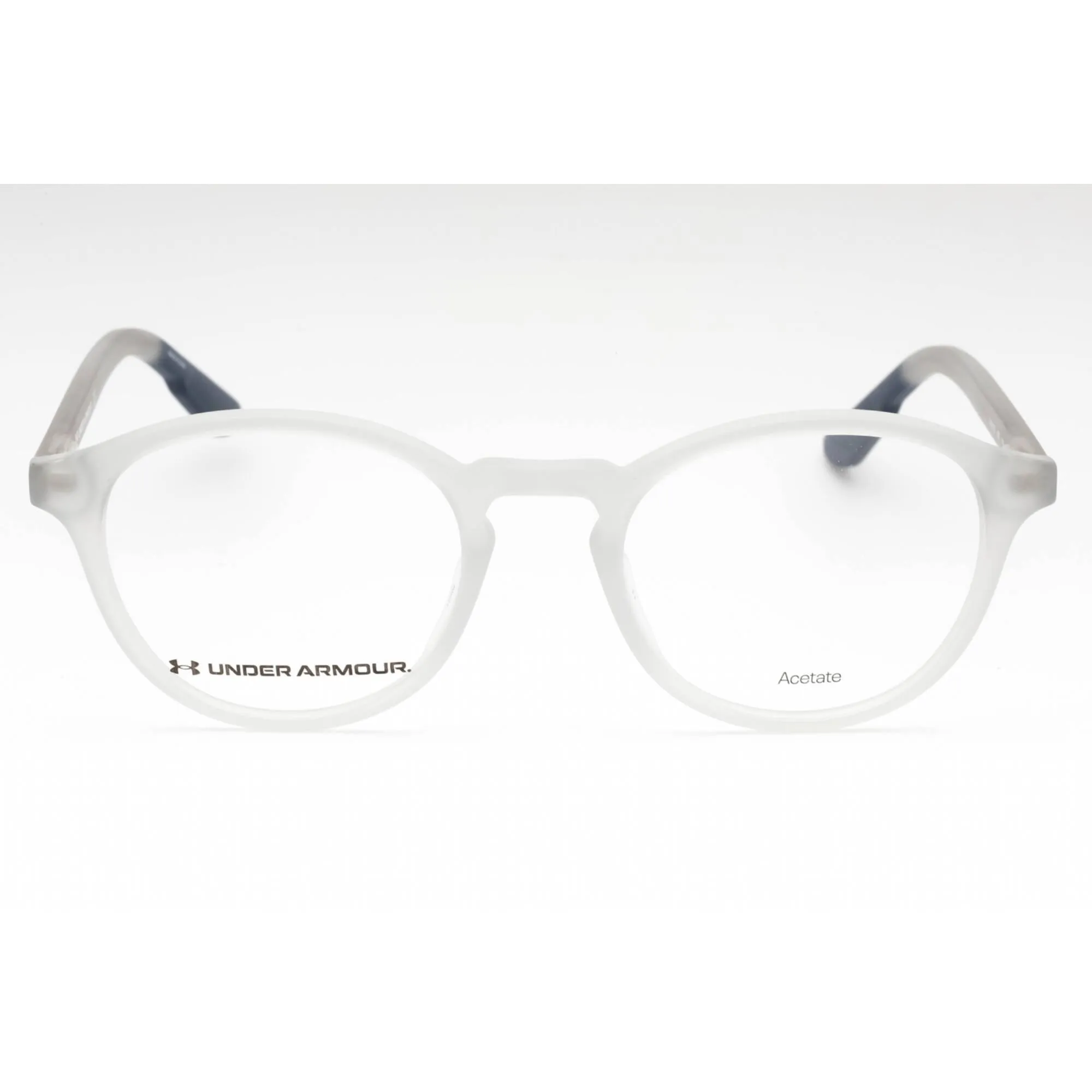 Under Armour Men's Eyeglasses - Grey Round Frame Clear Demo Lens | UA 5017/G 0KB7 00