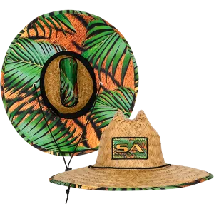 Under Brim Straw Hat | Tiger Palms 2.0