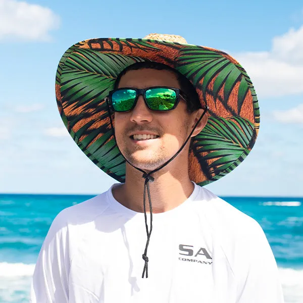 Under Brim Straw Hat | Tiger Palms 2.0