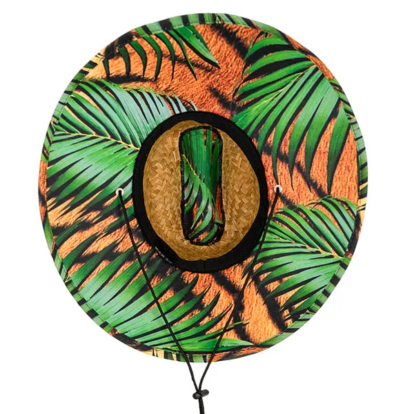 Under Brim Straw Hat | Tiger Palms 2.0