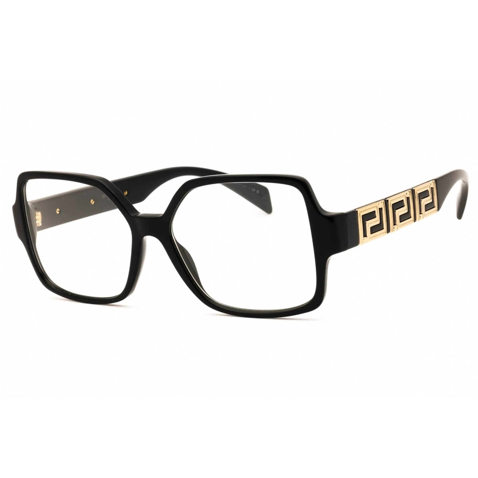 Versace Women's Eyeglasses - Black Plastic Square Full Rim Frame | 0VE3337 GB1