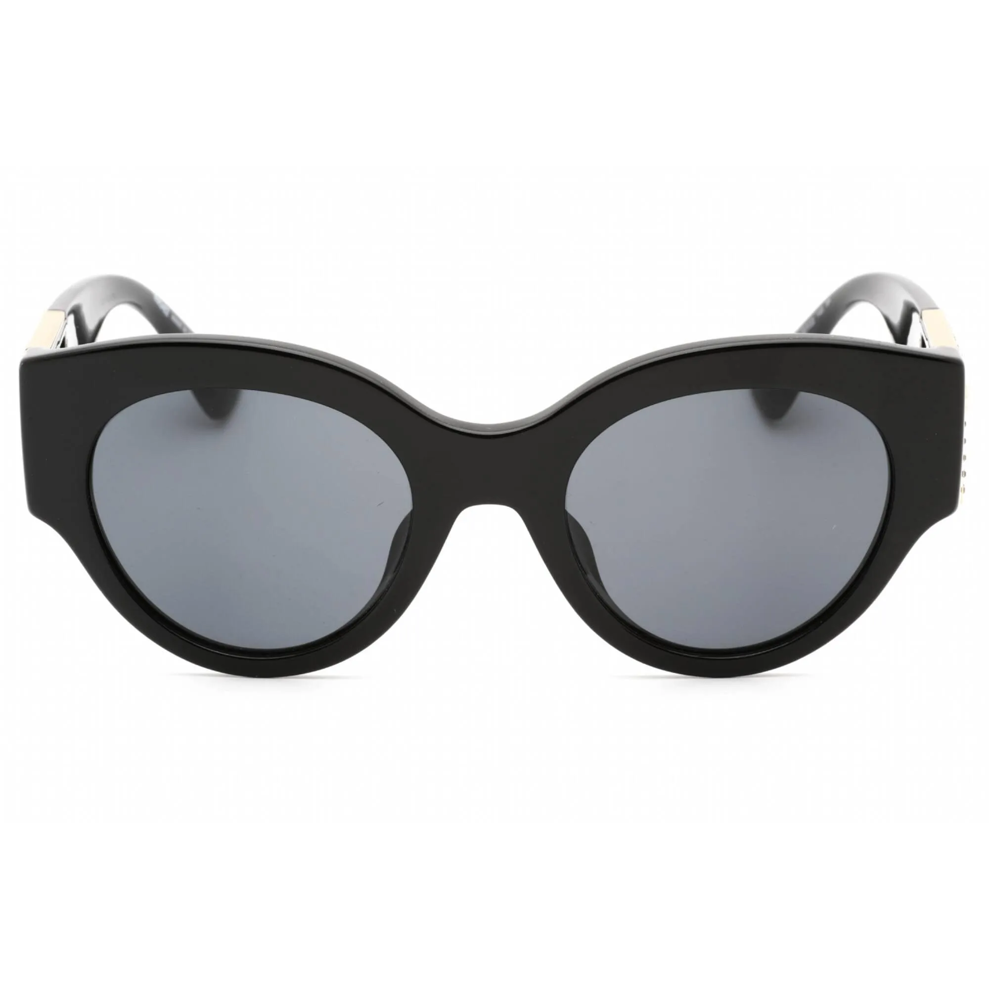 Versace Women's Sunglasses - Black Plastic Full Rim Round Frame | 0VE4438BF GB1/87